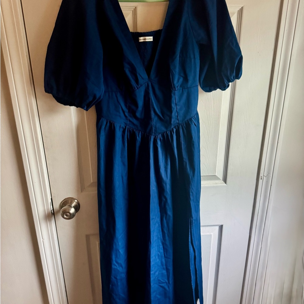Abercrombie & Fitch Deep Blue Maxi Dress